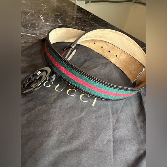 Gucci web belt with buckle, size 90/36 - Picture 17 of 17